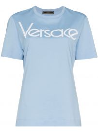 Versace Logo Print T-shirt at Farfetch